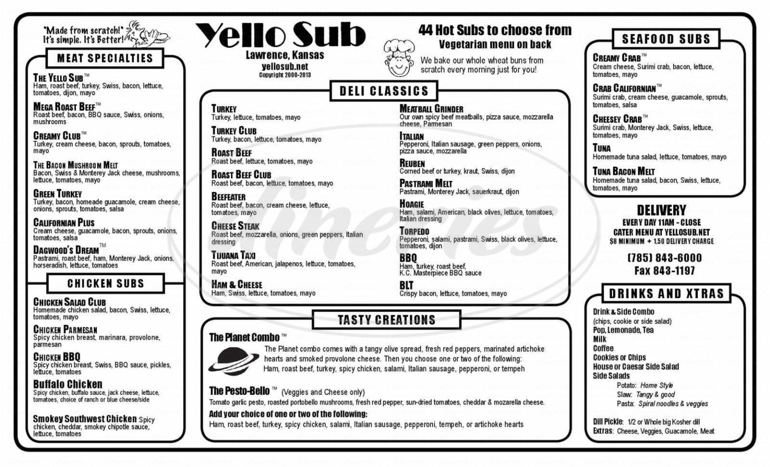 Bygone Restaurants Yellow Sub Chuck Eats KC