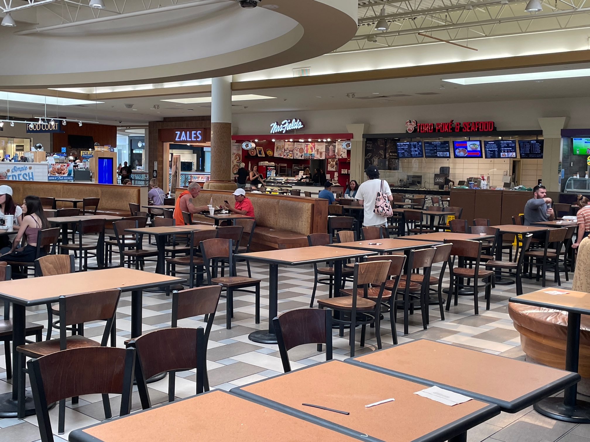 Food court, 2023, Oak Park Mall