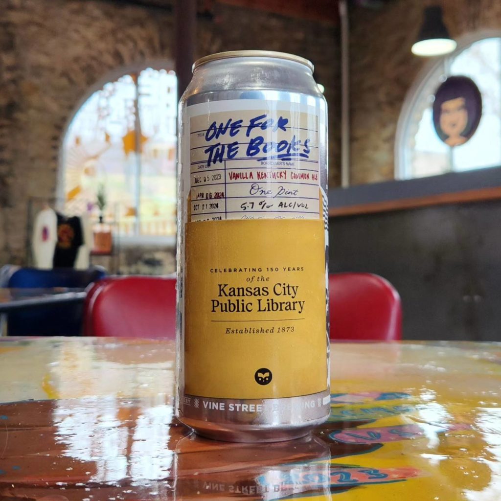 Vine Street Brewing has created the "One for the Books" ale honoring the Kansas City Public Library.